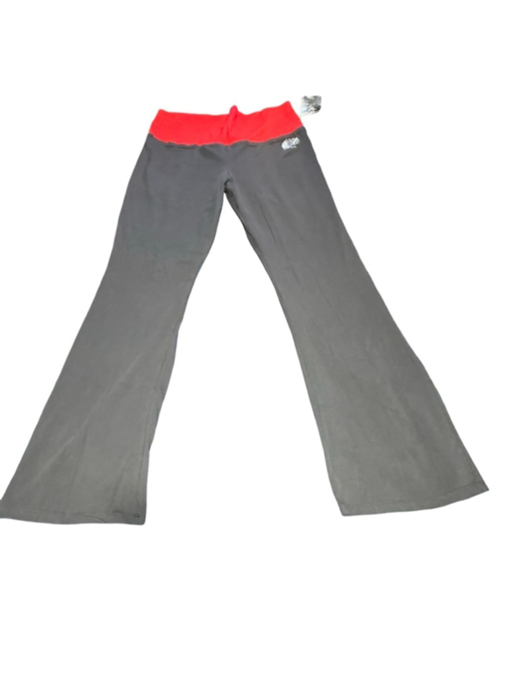 Women's NHL Gray Red Boot Cut Flare Pants L #844